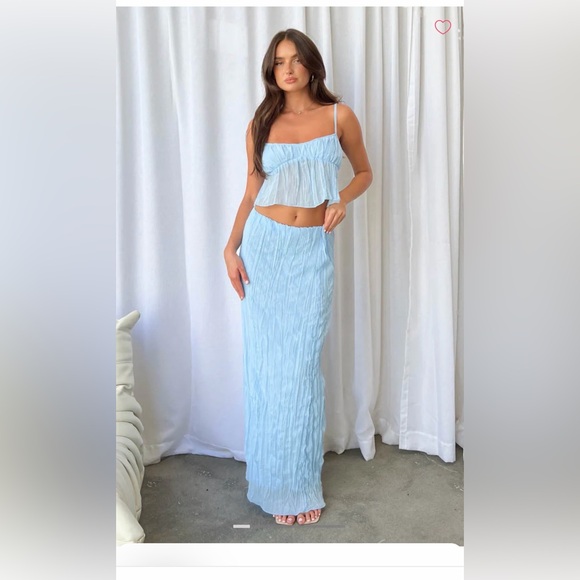 Beginning Boutique Dresses & Skirts - Beginning Boutique Sky Blue Maxi Skirt